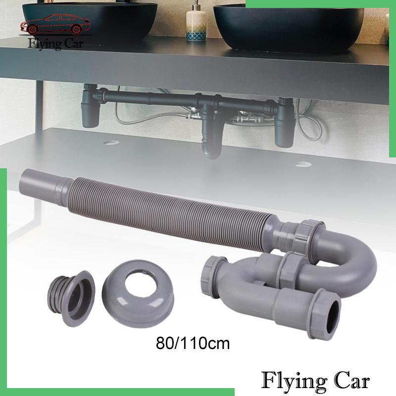 Set 2 Cống Thoát Nước Chuyên Dụng Cho Bồn Rửa Nhà Bếp / Phòng Tắm