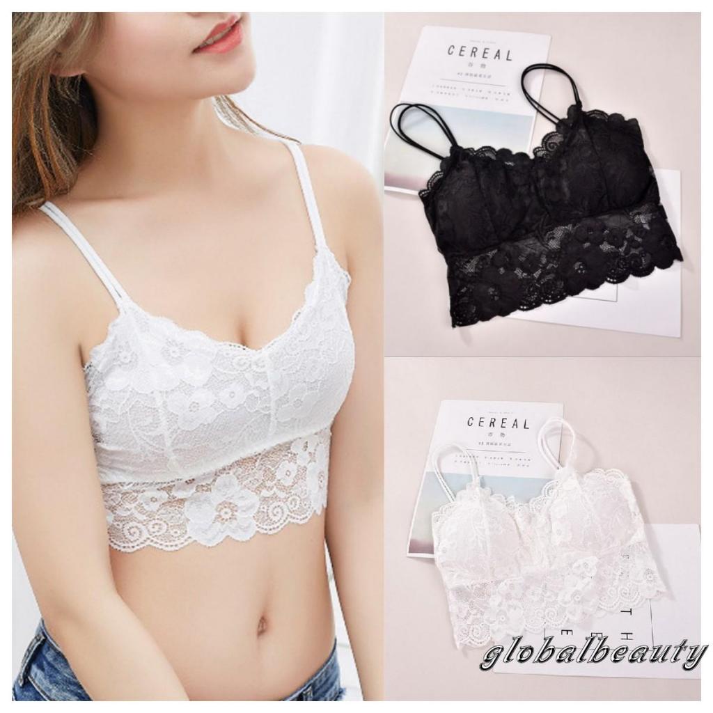 Áo Bra Hai Dây Phối Ren Màu Sắc Thời Trang Gợi Cảm Cho Nữ