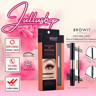 Chuốt mi hai đầu browit by nongchat professional duo mascara 4+4g nội địa thái