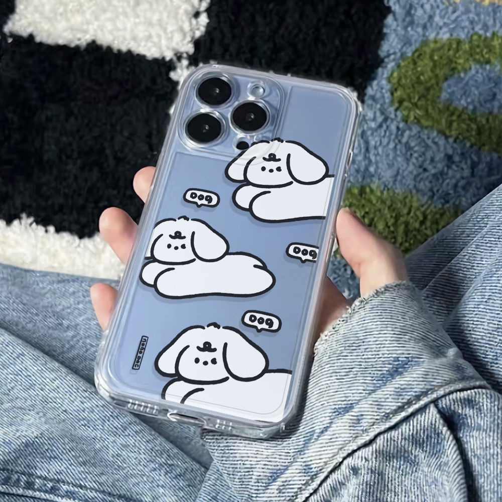 ✅Ốp Điện Thoại Mềm Chống Sốc In Hình Cún Dễ Thương Cho Iphone 12 1378plus max14pro 116Inch