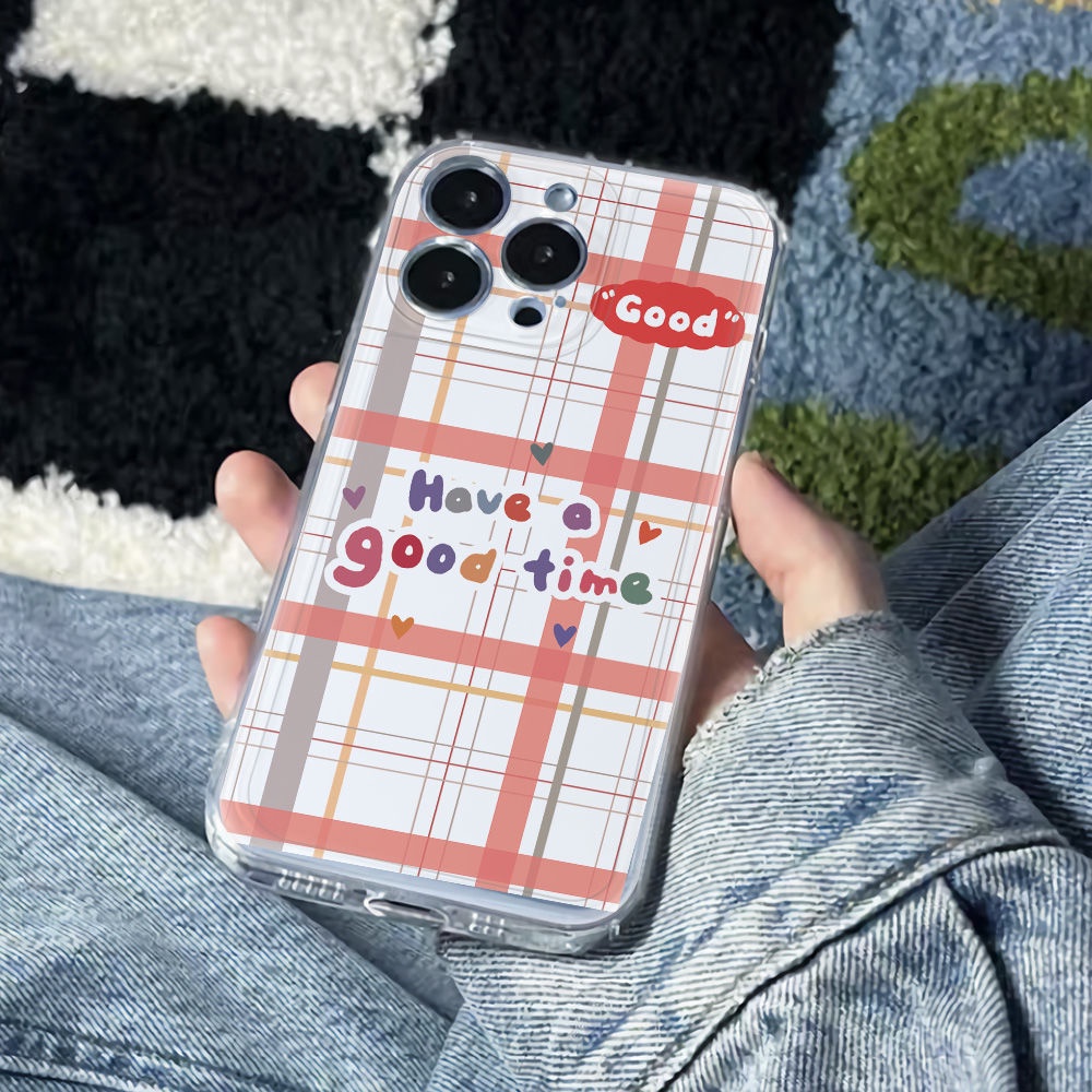 ✅Ốp Điện Thoại Mềm Chống Sốc Họa Tiết Kẻ Sọc Cho Iphone 11Plus 12Max 78 6In 13 14pro