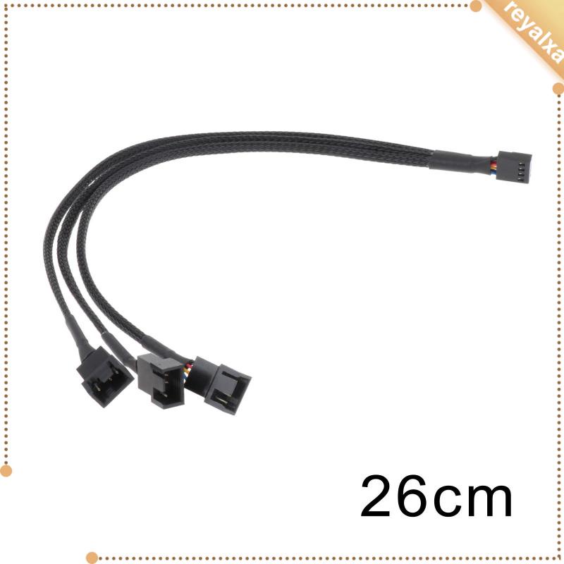 Dây Cáp Tách Quạt Tản Nhiệt 4 Pin PWM Hiệu Suất Cao 26cm Màu Đen Chuyên Dụng Cho PC