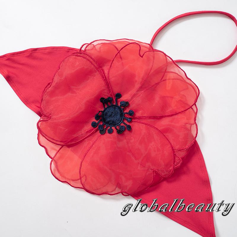 Áo Croptop Hai Dây Hở Lưng Họa Tiết Hoa Thời Trang Mùa Hè Cho Nữ