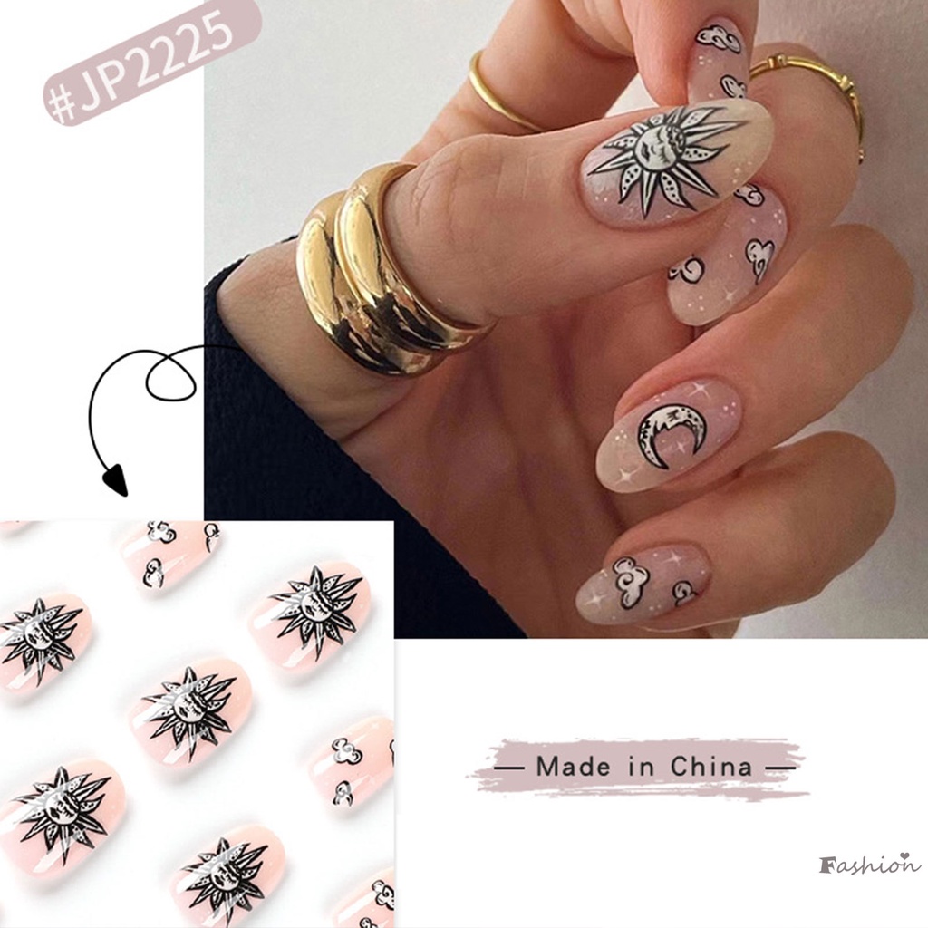 Móng Tay Hiệu Ứng Ngôi Sao Đám Mây Mặt Trăng Lâu Trôi Với