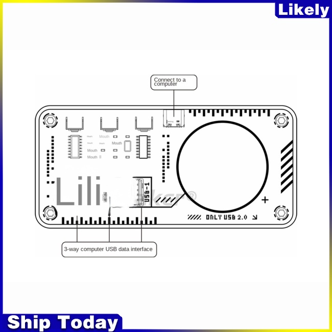 Đế Điều Khiển Máy Tính Usb Có Đèn Rgb