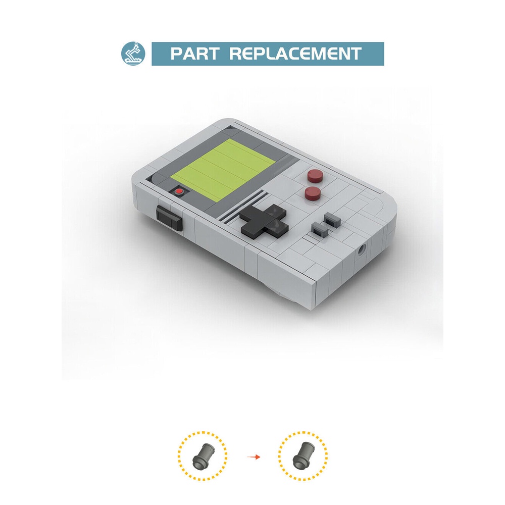 Kẹp Tóc MOC-Giày Xưa127451 Bộ Mô Hình Máy Chơi Game Boy 191 Mảnh Tương Thích Với LEGO 100% Chất Lượng Cao