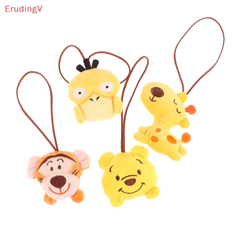 [ErudingV] Móc Chìa Khóa / Tên / Gấu / Hươu Cao Cổ / Vịt Bông Hoạt Hình Dễ Thương Chống Thất Lạc Trang Trí Túi X