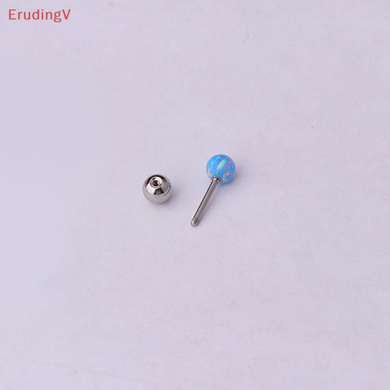 1 Khuyên Tai Dạng Xoắn Ốc Nhiều Màu Sắc Đính Đá Opal Cho Nữ
