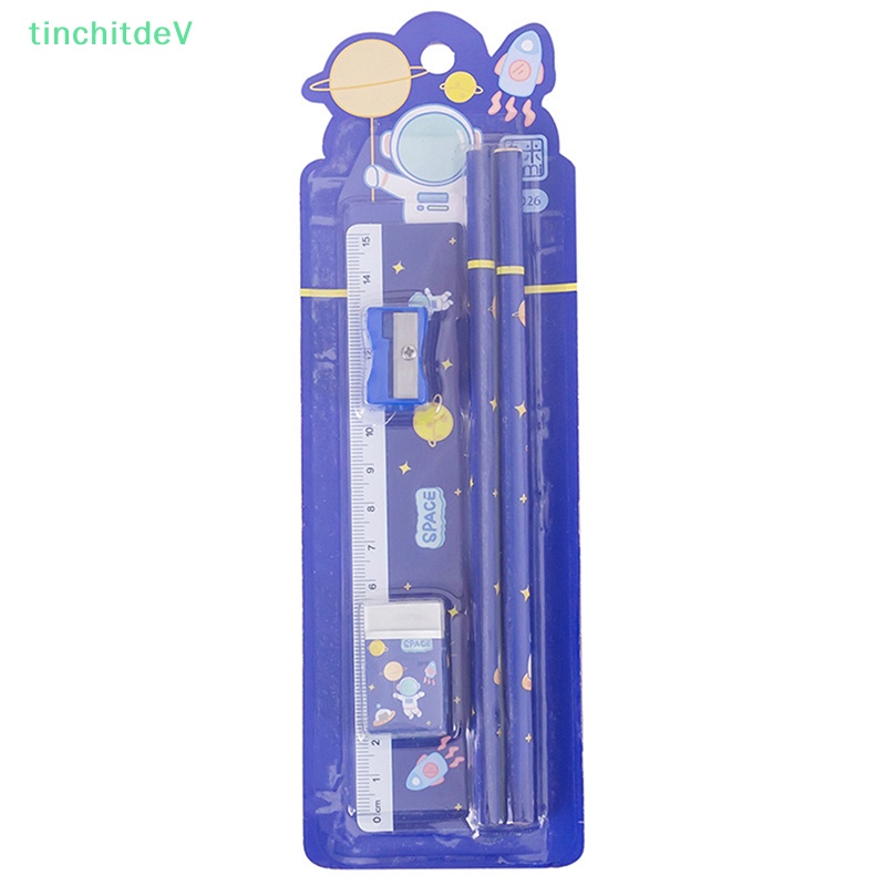 1 Bộ Bút Chì Họa Tiết Hoạt Hình Dễ Thương Dành Cho Học Sinh