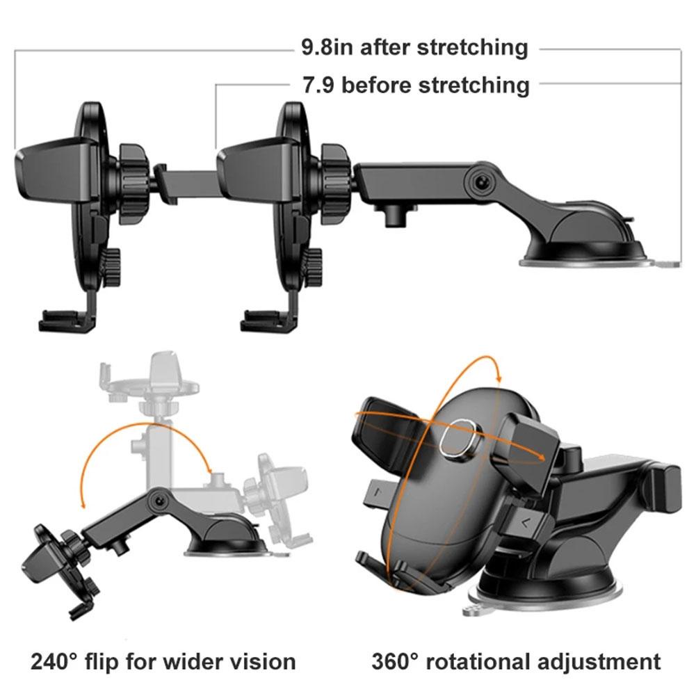 Bộ Giá Đỡ ĐiệN ThoạI T0V1 GắN KíNh ChắN Gió Xe Ô Tô