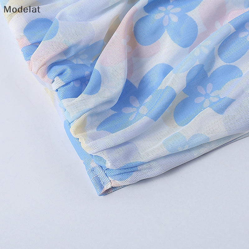 Mfc Áo Hai Dây Mỏng Mùa Hè Họa Tiết Hoa Nổi Lập Thể Quyến Rũ Hở Lưng Cho Nữ WTD