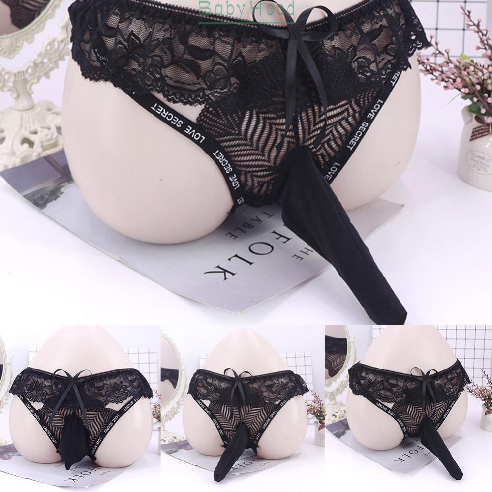 Men\'s Brief Lingerie Low Rise Male Mens Panties Sexy Sheer Lace Solid#BBHOOD