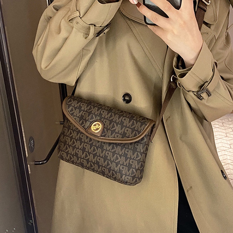 Túi Đeo Chéo Hình Vuông Nhỏ Họa Tiết Hình Học Phong Cách Cổ Điển Thời Trang Cho Nữ