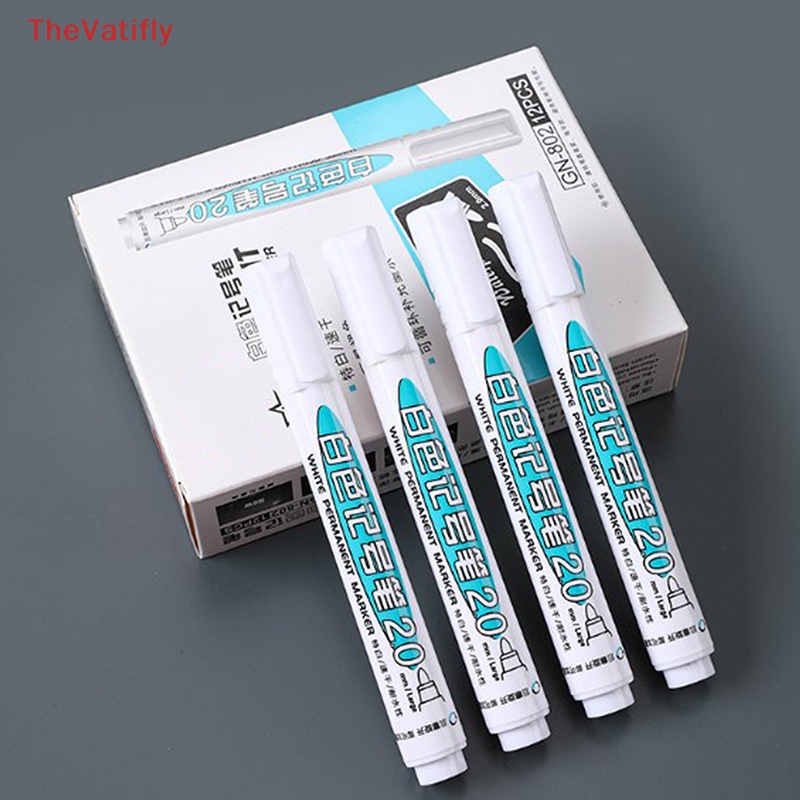 1 / 3 Cây Bút Lông Màu Trắng Chống Thấm Nước 2mm