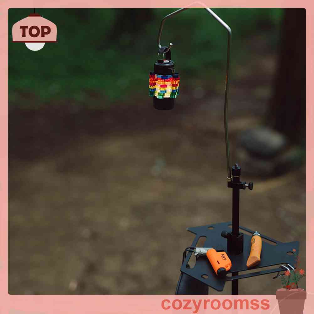 Giá Đỡ Đèn Cắm Trại / Nướng BBQ Mini Bằng Hợp Kim Nhôm Có Thể Gấp