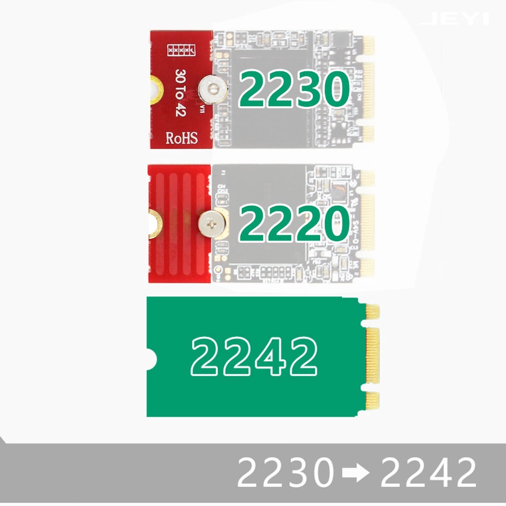 Bảng Mạch Chuyển Đổi XT-XINTE M.2 Cho NGFF NVME Card 2230 2242 2260 Sang 2280 SSD M.2
