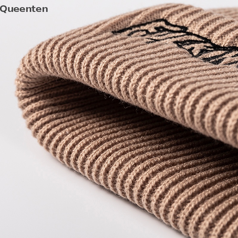 Mũ Beanie Dệt Kim Phong Cách Hip hop Thời Trang Mùa Đông Ấm Áp QT