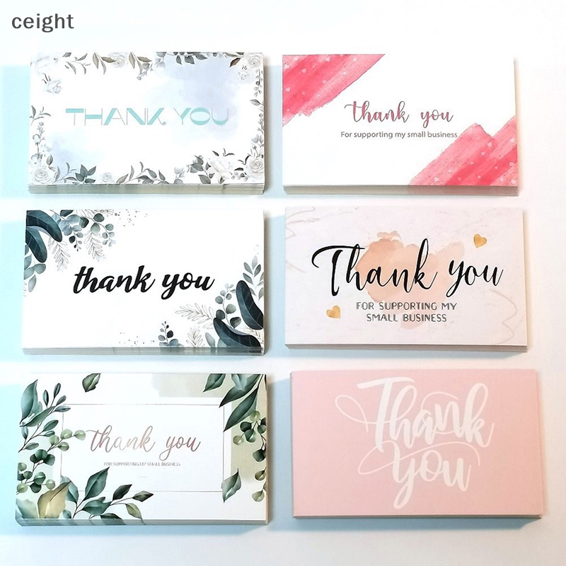 Bộ 30 Tấm Thiệp In Chữ Thank You for Your Order Độc Đáo