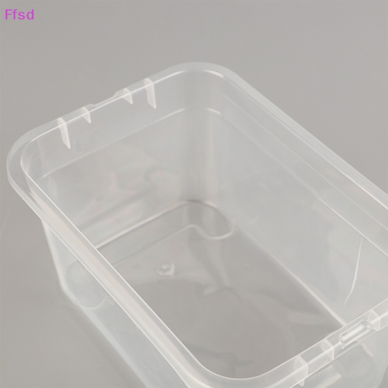 {Ffsd} Hộp Nhựa Vuông Mini Trong Suốt Đựng Trang Sức Hạt Cườm * Bán Chạy