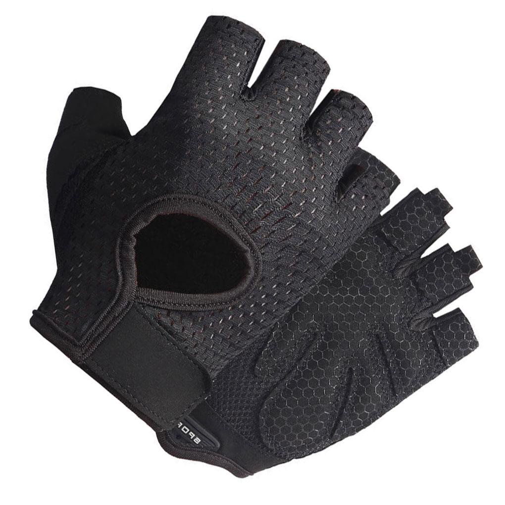 1 Đôi Găng Tay Thể Thao Nửa Ngón Chống Sốc Chống Trượt Co Giãn Bảo Vệ Khi Lái Xe