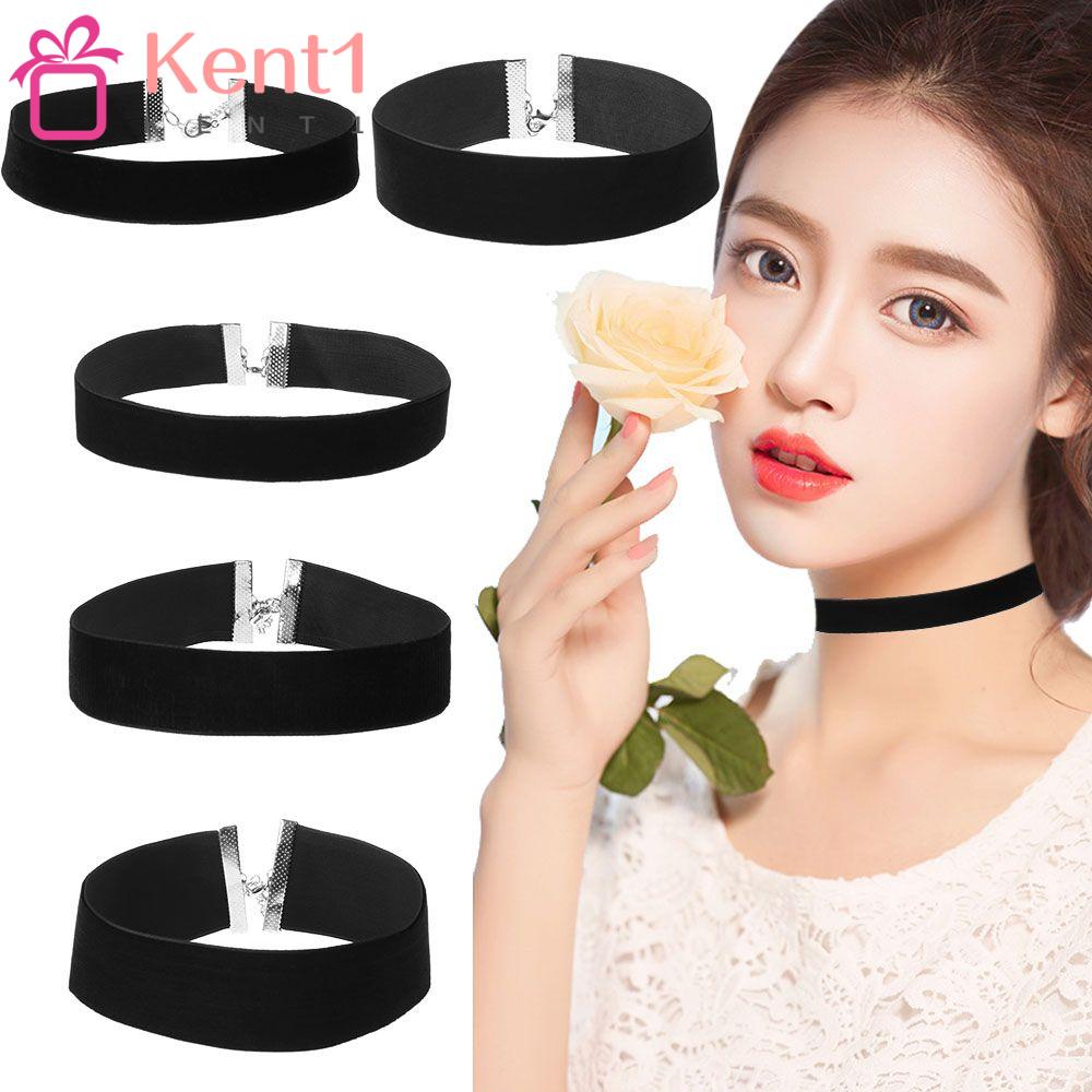 Vòng Cổ Choker Dây Nhung Đen Thanh Lịch Cổ Điển Thời Trang Cho Nữ KENT1