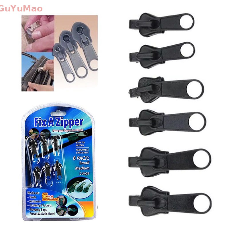 Bộ 6 Khóa Kéo Thay Thế DIY Cho Dây Kéo