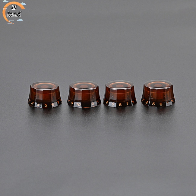 Bộ 4 Nút Vặn 12 Góc Màu Đen Thay Thế Chuyên Dụng Cho Đàn Guitar