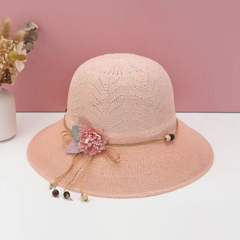 Mũ Rộng Vành Đính Hoa Thời Trang Nữ Tính