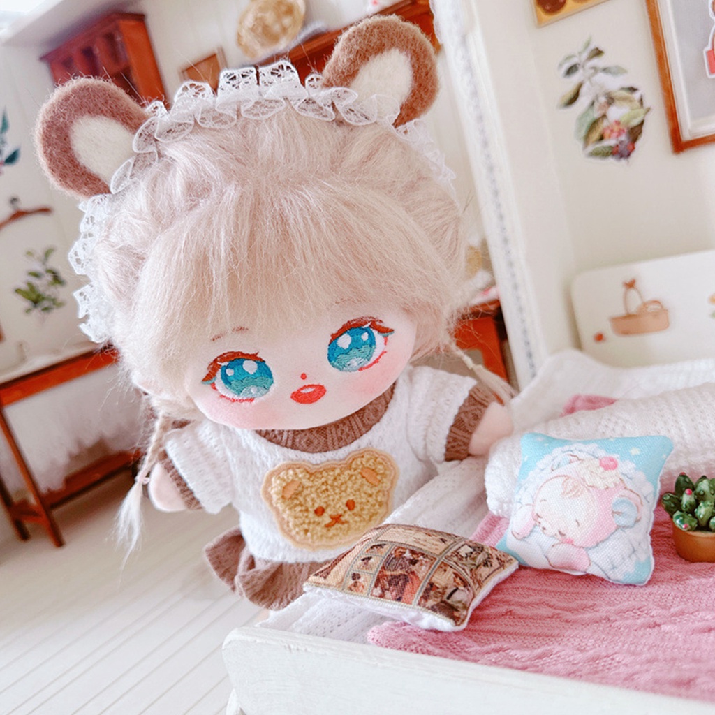 Búp Bê Nhồi Bông Hình Gấu Mềm Mại 20cm Dùng Làm Đạo Cụ Chụp Ảnh