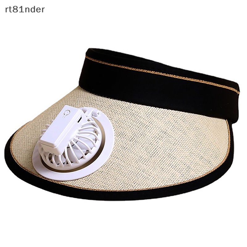 Mũ Chống Nắng Vành Rộng Hở Chóp 3 Tốc Độ Kèm Quạt Điện Thời Trang Mùa Hè