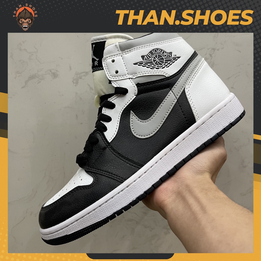 Giày JD1 Mid Black Smoke Grey, JD1 Cao Đen Xám - Than.Shoes