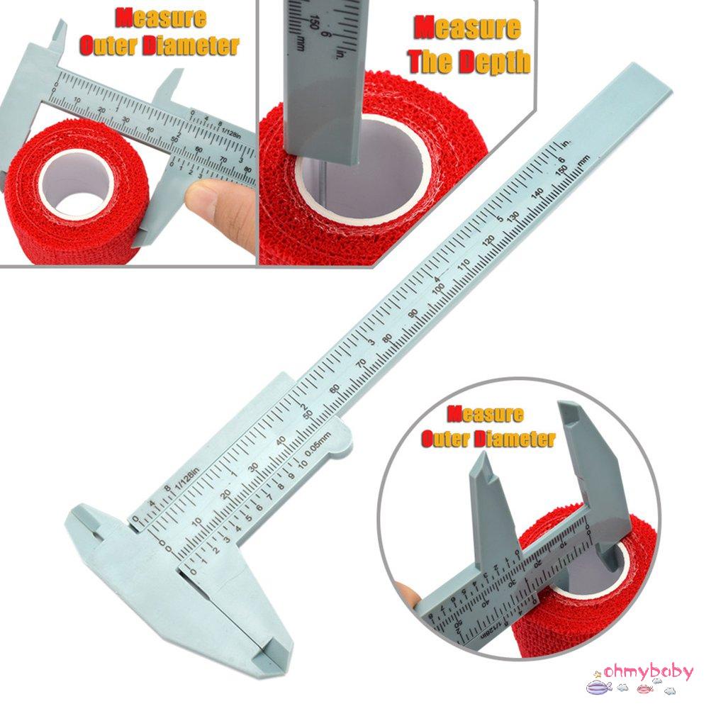 [InStock] Thước cặp nhựa Vernier Caliper 150Mm Mini Supplies [Z/2]