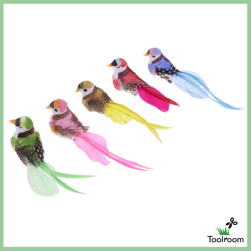 Phụ Kiện Lông Vũ Nhân Tạo Sống Động Trang Trí Sân Vườn