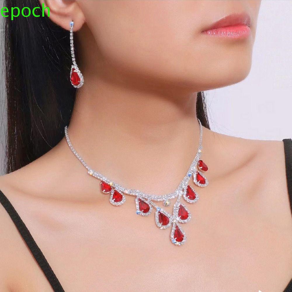 Epoch Bộ Trang Sức Hợp Kim Lấp Lánh Phong Cách Hàn Quốc Sang Trọng 1 Bộ