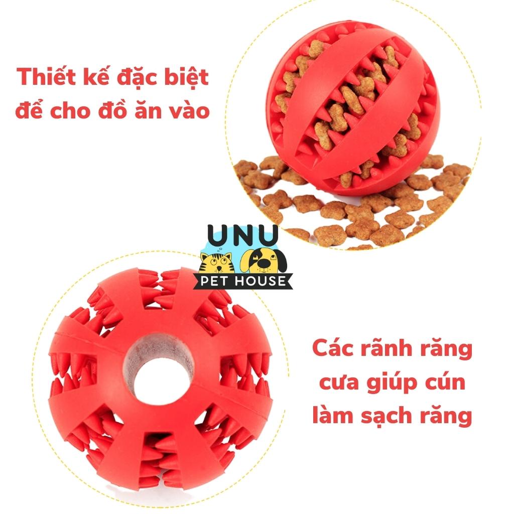 Đồ chơi cho chó gặm, bóng cao su gặm sạch răng an toàn cho thú cưng, đường kính 5cm – UNU Pet House