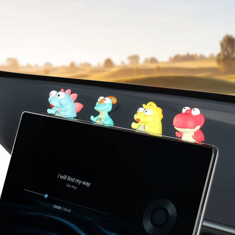 Dinosaur Doll Car Hanging Panel Decoration Vehicle Center Console Screen Lying Tesla Decoration Bmw Benz Audi 0icC