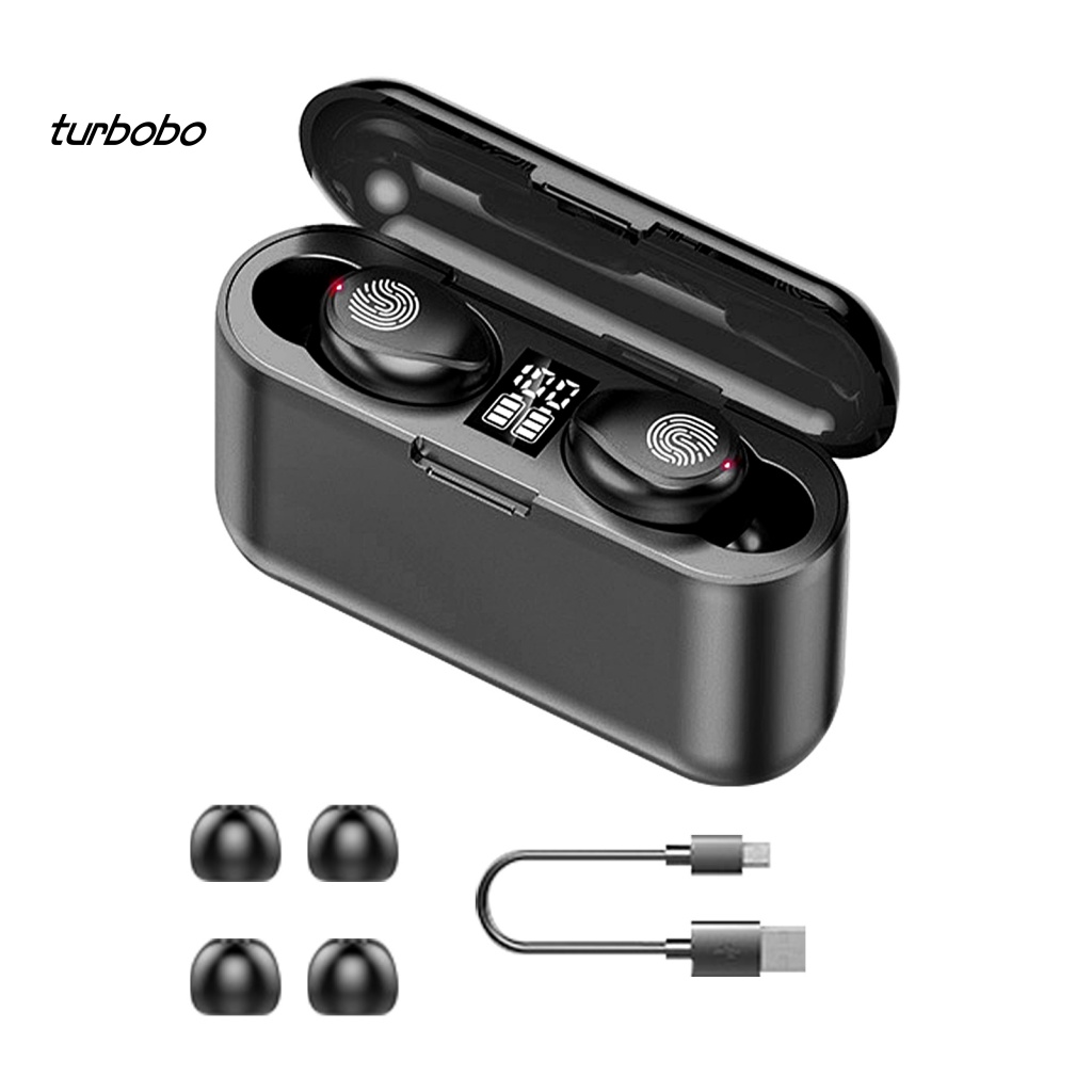 Cặp Tai Nghe Nhét Tai Không Dây Chống Ồn turbobo F9 Phong Cách Thể Thao Thông Dụng Điện Thoại
