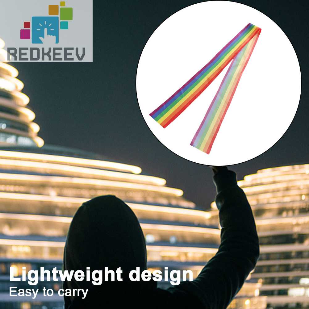 Set 5 Cuộn Dây Ruy Băng Màu Sắc Cầu Vồng Lgbt