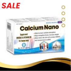 [ Thuốc Tốt 096 ] Calcium Nano Xanh dương- Bổ Sung Canxi, Vitamin D3 Tăng Chiều Cao - Hộp 30 viên