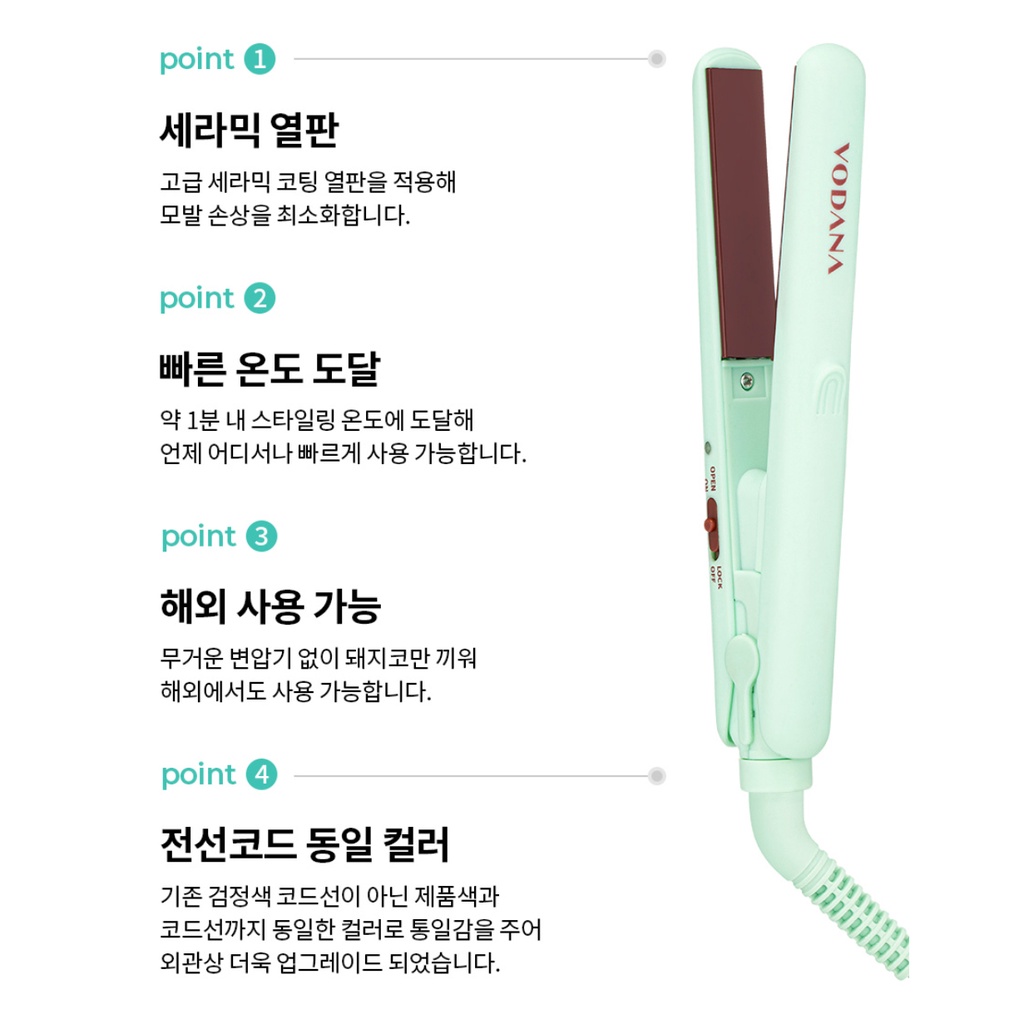 VODANA Pocket Mini Flat Iron 360