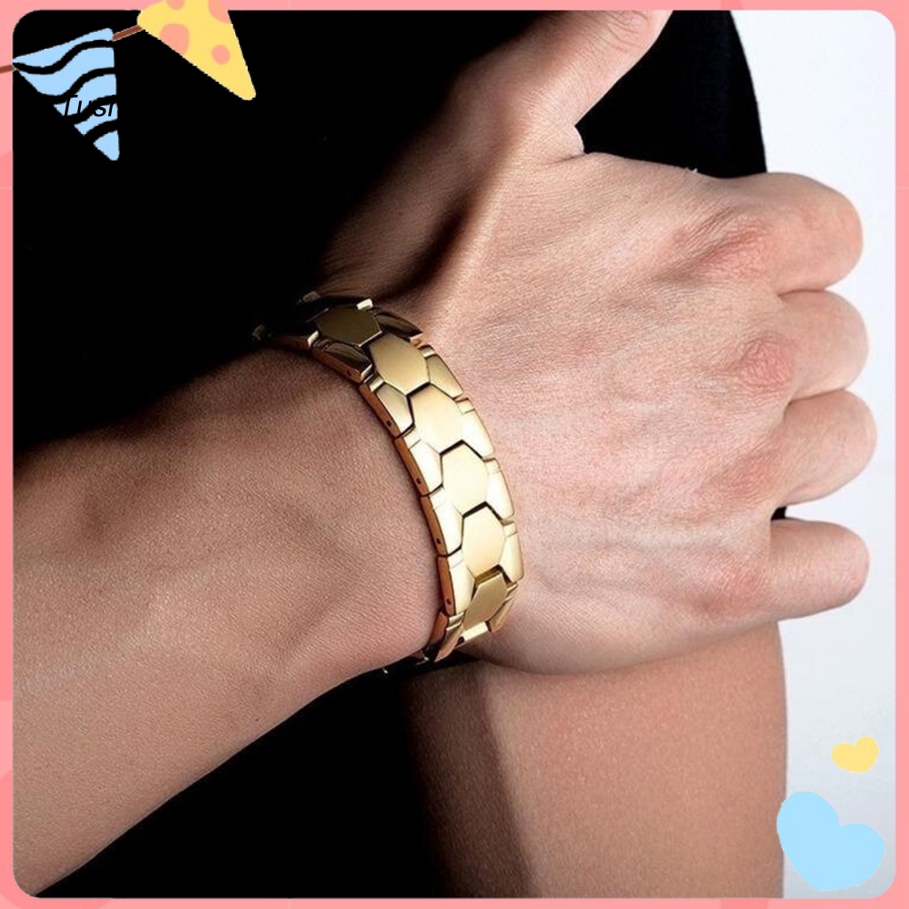 Vòng Đeo Tay Nam Châm Tháo Rời Được Bằng Hợp Kim Dành Cho Nam