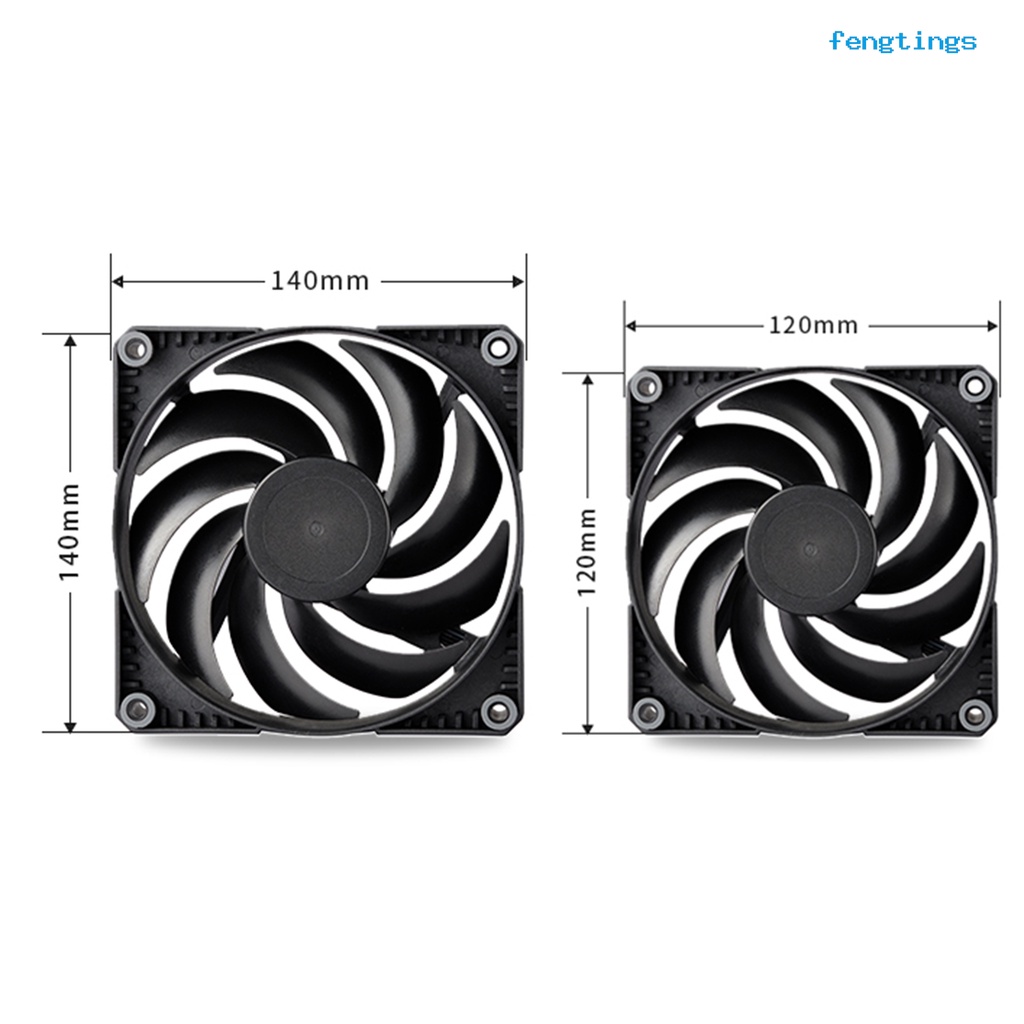 Quạt Tản Nhiệt 4Pin PWM 1500RPM 12 / 14cm 4Pin Không Gây Tiếng Ồn Tiện Dụng Cho CPU Máy Tính