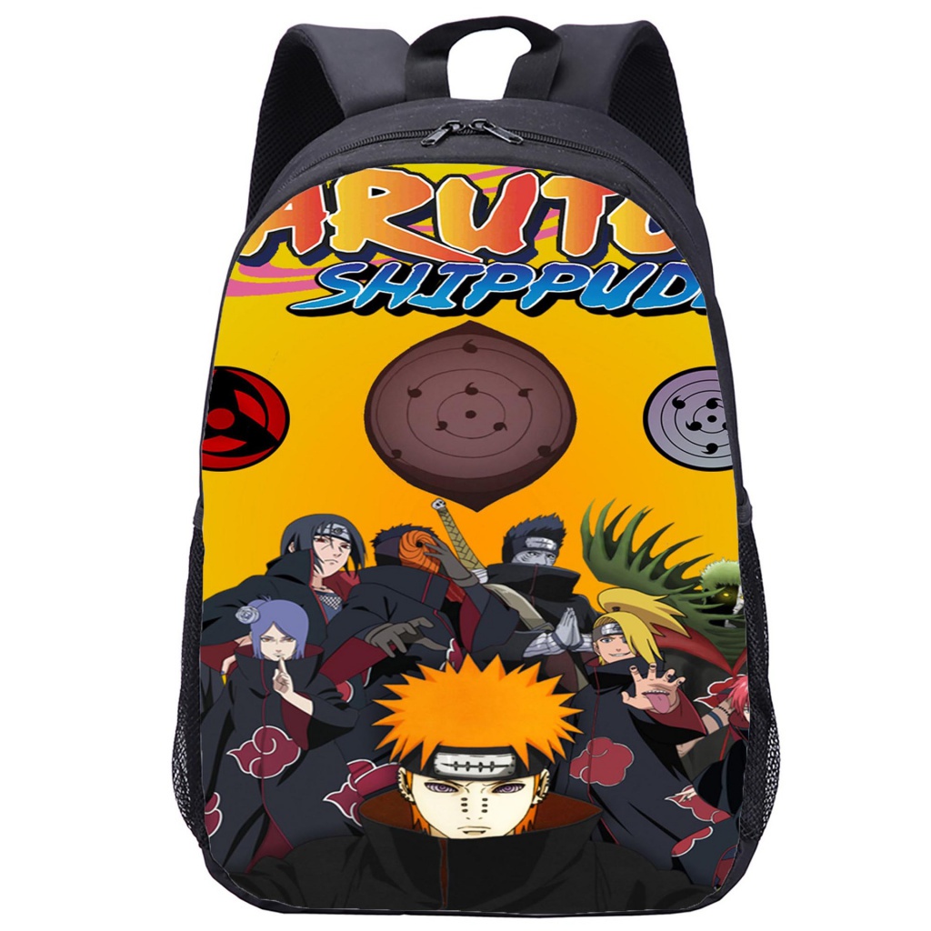 Ba Lô Đi Học Cỡ Lớn In Họa Tiết Hoạt Hình Naruto Cho Bé