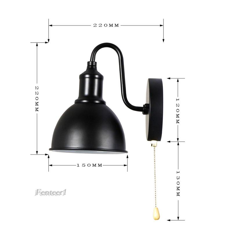 [Fenteer1] Đèn LED E27 Gắn Tường Trang Trí Hành Lang Nhà Bếp Công Nghiệp