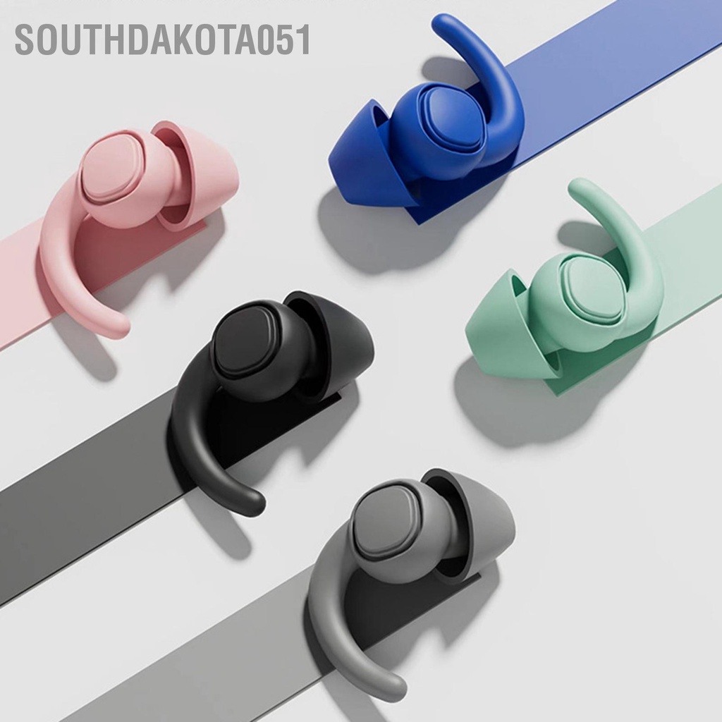Southdakota051 Nút Tai Silicon Mềm Bơi Chống Nước Giảm Tiếng Ồn Cho Giấc Ngủ Ký Túc Xá Bảo Vệ Thính Giác 7th Thế Hệ