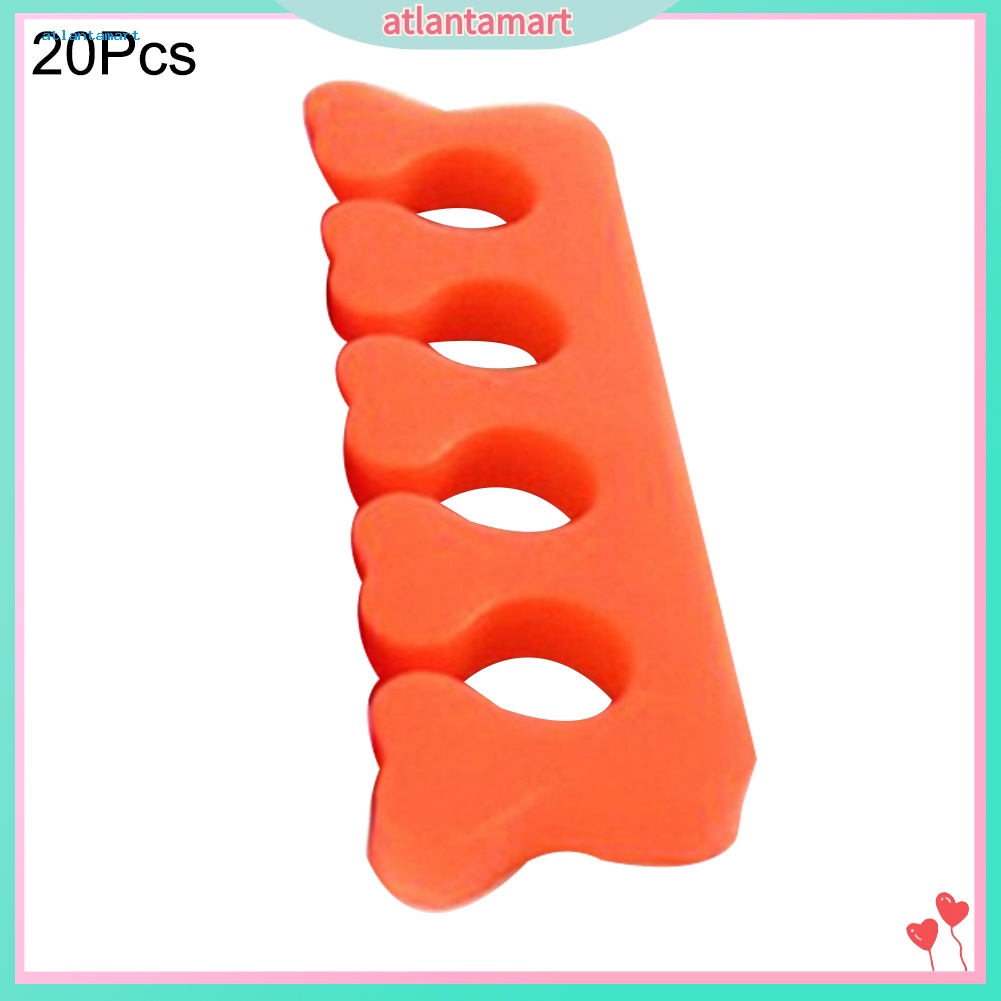 Túi Đựng Đồ Dùng Cao Cấp Tiện Dụng| Set 20 Dụng Cụ Tách Ngón Chân Bằng Bọt Biển Mềm Mại Tiện Dụng Cho Salon Làm Móng