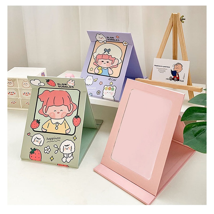 Gương Trang Điểm Mini Có Thể Gấp Gọn Bỏ Túi Tiện Dụng