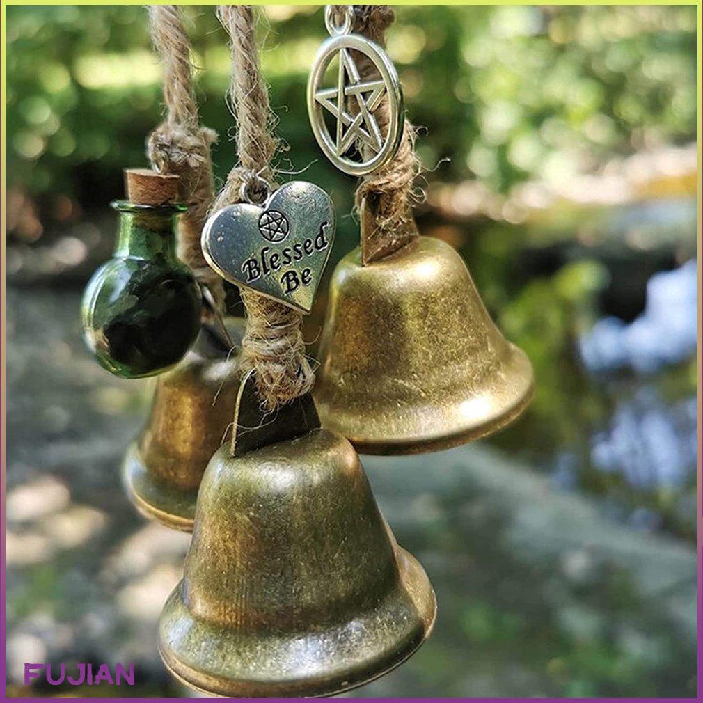 Blessing Bells 3Pcs/Set Unique Wind Chimes Pendants Amulet Evil Spirit Witch Home Wall Hanging Witchcraft