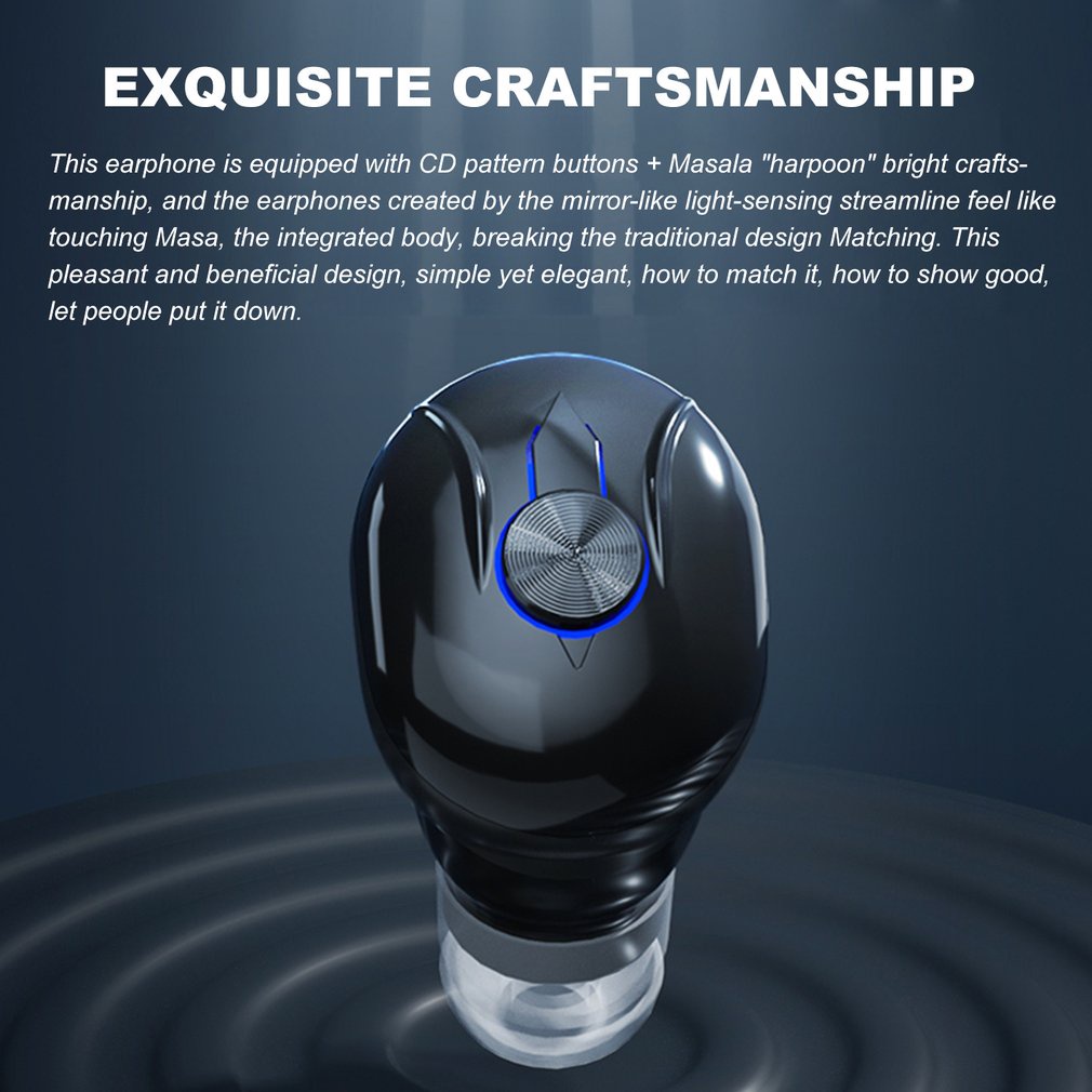 Tai Nghe Bluetooth 5.0 Nhét Tai Có Micro Thiết Kế Thể Thao Và Phụ Kiện