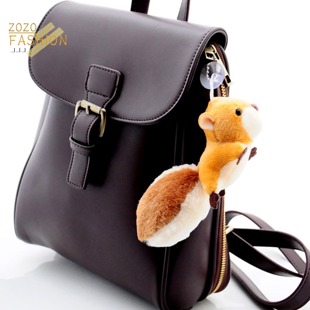 Móc Khóa Hình Sóc Nhồi Bông Đáng Yêu Cho Điện Thoại